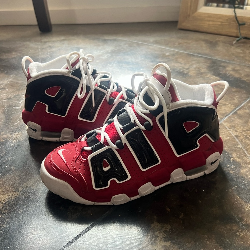 Nike Red and Black Sneakers Bold Retro Design